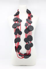 Biba 5 Strand fabric flower Necklace - Jianhui London