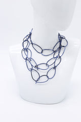 Rubber Chain Necklaces Set - Hand-painted - Thin Loops - Jianhui London