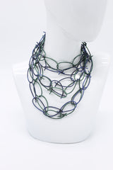 Rubber Chain Necklaces Set - Hand-painted - Thin Loops - Jianhui London