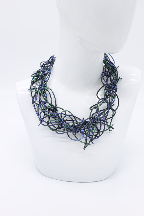 Rubber Chain Necklaces Set - Hand-painted - Thin Loops - Jianhui London