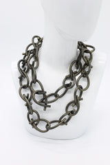 Rubber Chain Necklace - Thick Loops - Jianhui London