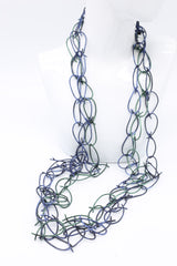 Rubber Chain Necklaces Set - Hand-painted - Thin Loops - Jianhui London