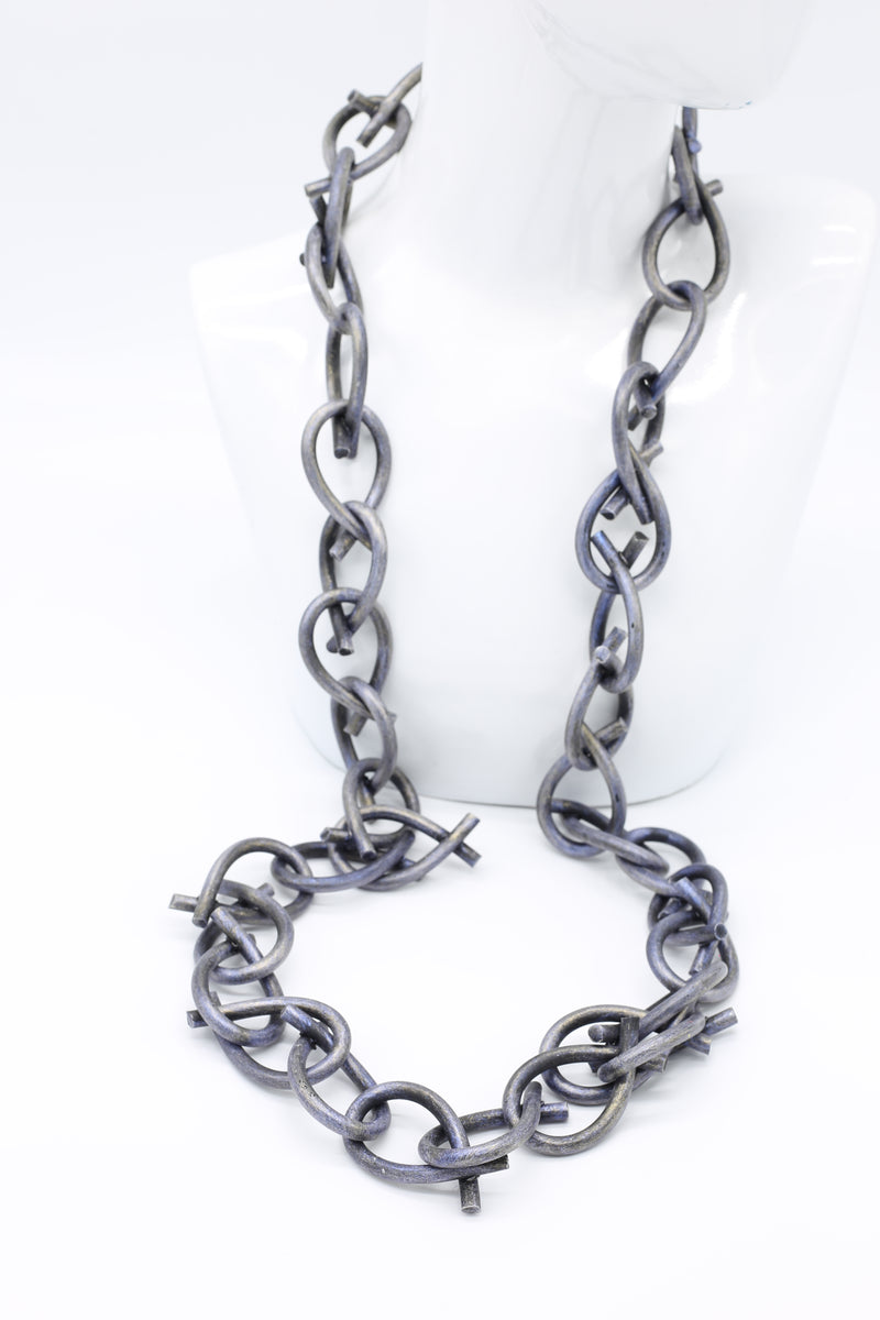 Rubber Chain Necklace - Thick Loops - Jianhui London