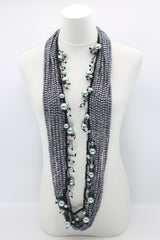 Next Pashmina & Hand-woven Faux Pearls Necklaces Set - Jianhui London