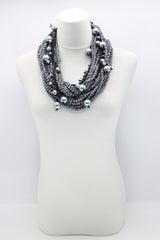 Next Pashmina & Hand-woven Faux Pearls Necklaces Set - Jianhui London