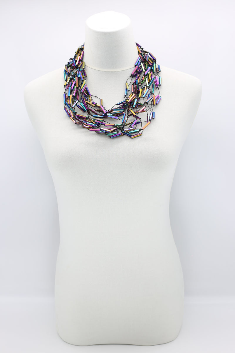 Crystal Tubes Necklaces - Jianhui London