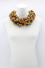 Next Pashmina & Ceramic Beads Necklaces Set - Hand-painted - Jianhui London