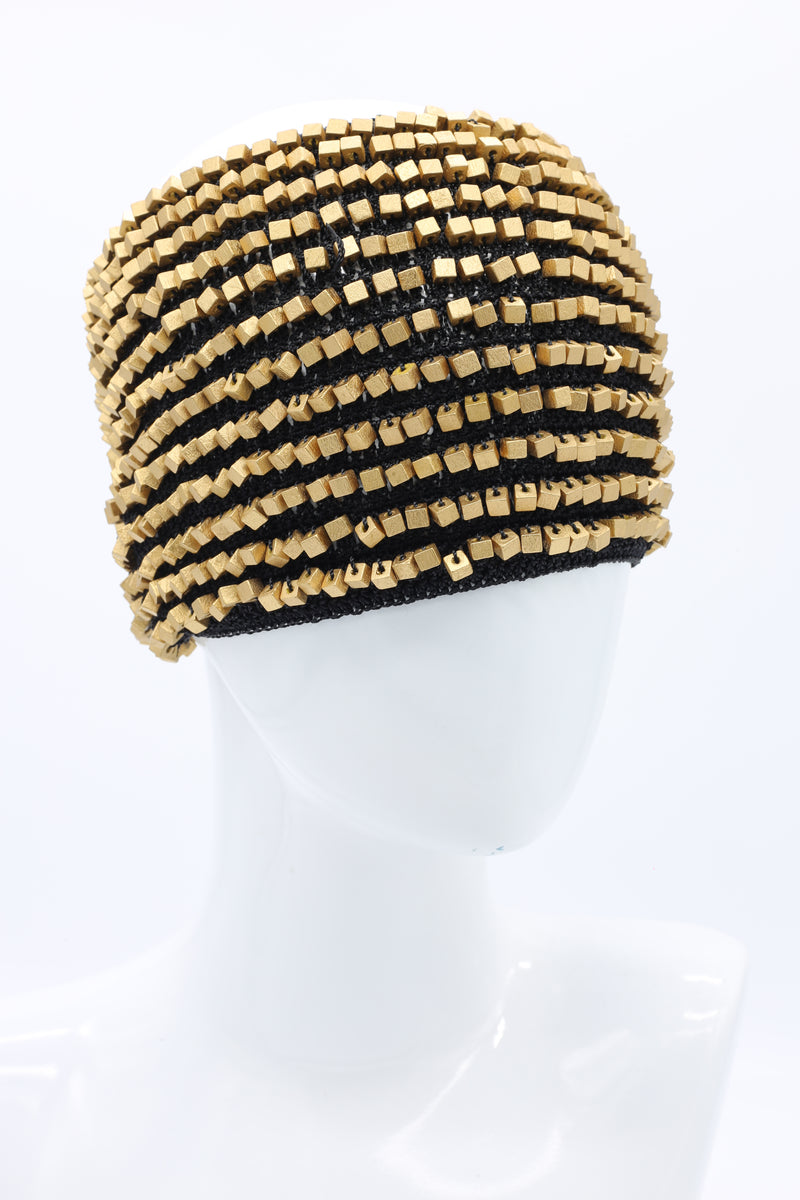 Hand-crocheted Headband - Gold - Jianhui London