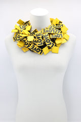 LOVE Ribbon & Squares Necklaces Set - Jianhui London