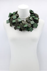 LOVE Ribbon & Squares Necklaces Set - Jianhui London