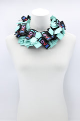 LOVE Ribbon & Squares Necklaces Set - Jianhui London