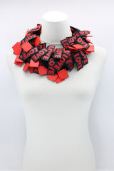 LOVE Ribbon & Squares Necklaces Set - Jianhui London