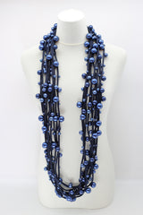 Faux Pearls on Textile Cord Necklaces - Large - Jianhui London