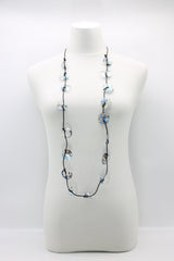 Aqua Lotus Root Necklace - Hand-gilded - Small - Jianhui London