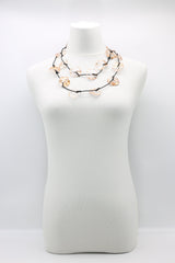 Aqua Lotus Root Necklace - Hand-gilded - Small - Jianhui London