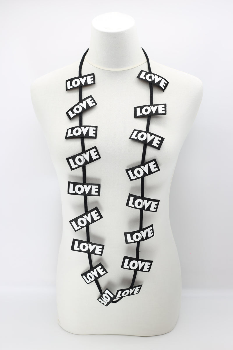 LOVE Ribbon Necklaces - Jianhui London