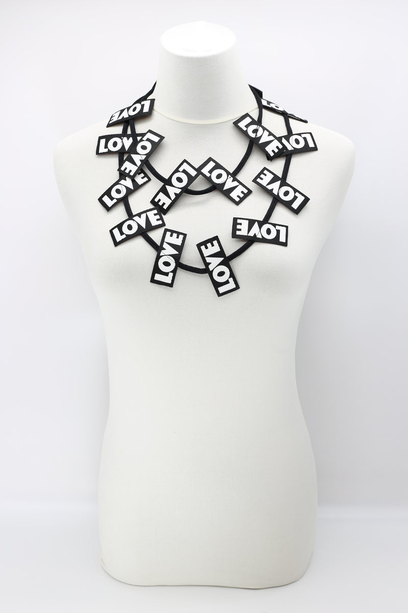 LOVE Ribbon Necklaces - Jianhui London