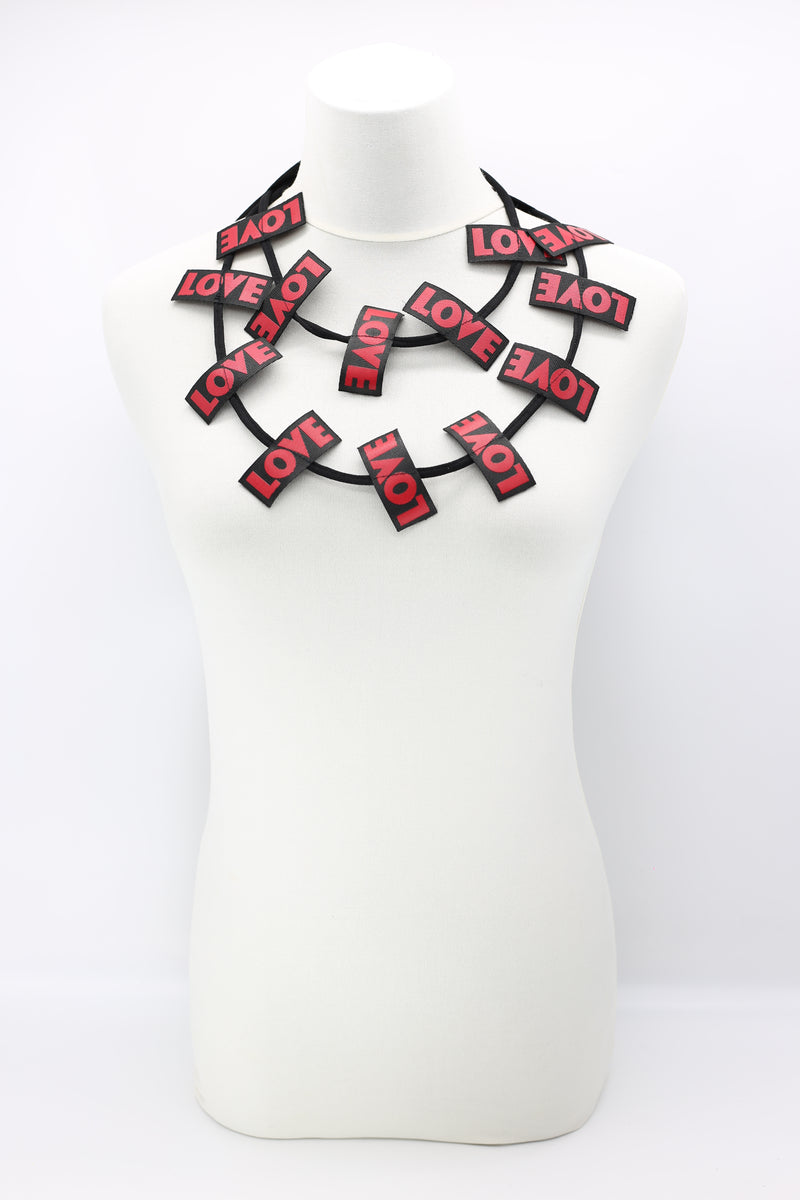 LOVE Ribbon Necklaces - Jianhui London