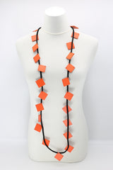 LOVE Ribbon & Squares Necklaces Set - Jianhui London