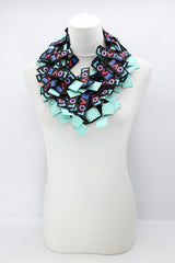 LOVE Ribbon & Squares Necklaces Set - Jianhui London