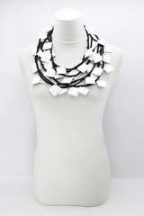 Wooden Squares on Cord Necklaces - Large - Jianhui London