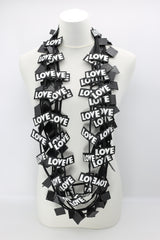 LOVE Ribbon & Squares Necklaces Set - Jianhui London