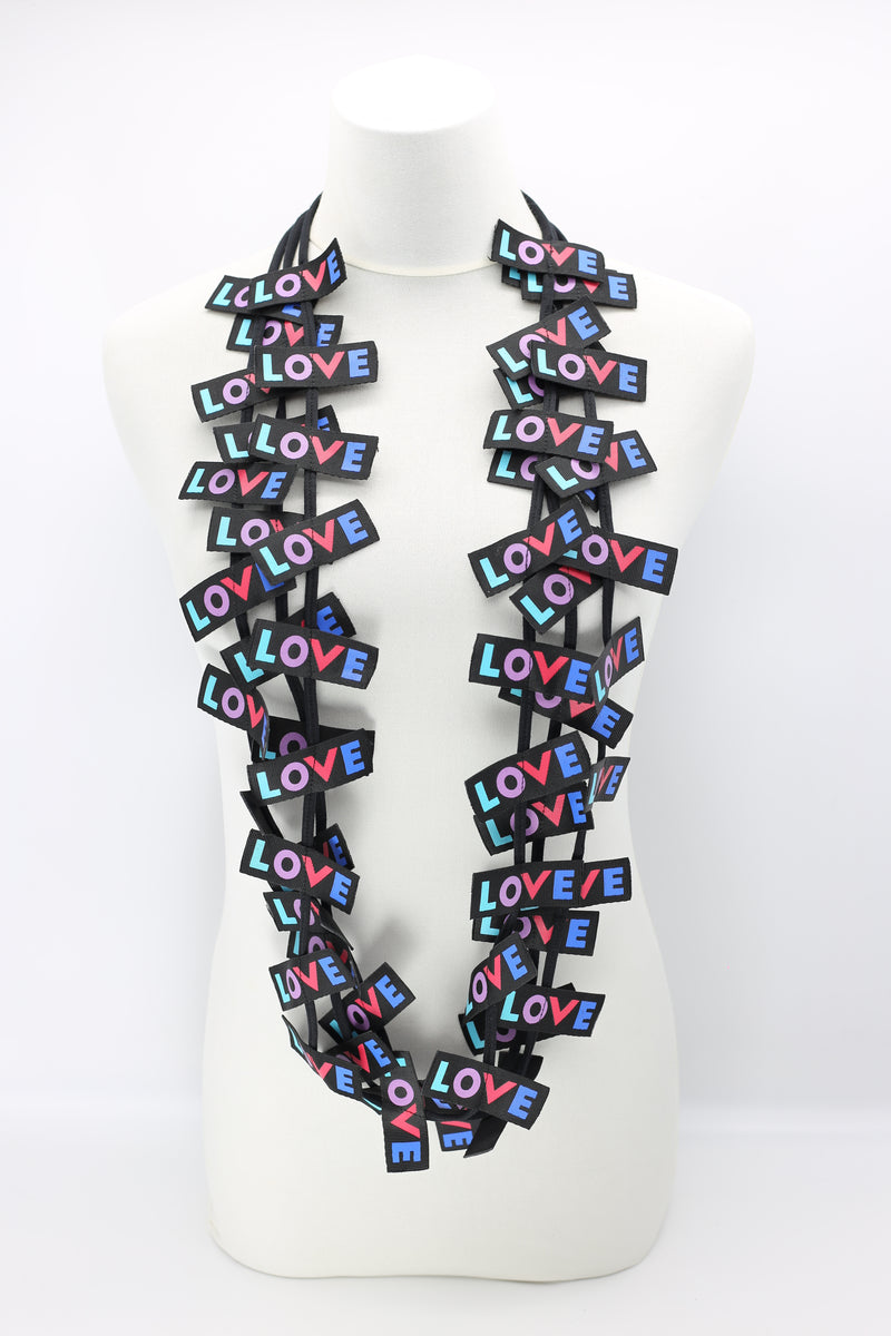 LOVE Ribbon Necklaces - Jianhui London
