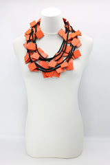 LOVE Ribbon & Squares Necklaces Set - Jianhui London