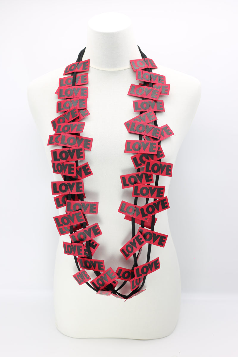 LOVE Ribbon Necklaces - Jianhui London