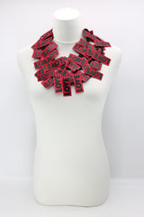 LOVE Ribbon & Squares Necklaces Set - Jianhui London