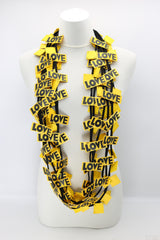 LOVE Ribbon & Squares Necklaces Set - Jianhui London