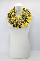 LOVE Ribbon & Squares Necklaces Set - Jianhui London