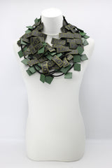 LOVE Ribbon & Squares Necklaces Set - Jianhui London
