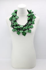 Wooden Squares on Cord Necklaces - Large - Jianhui London