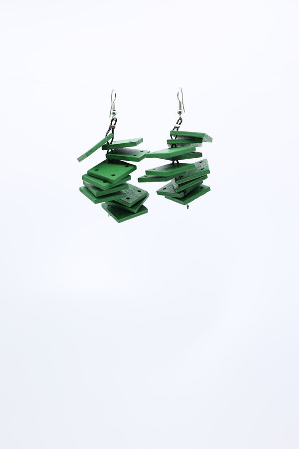 Squares Slate Earrings - Jianhui London