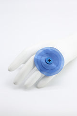 Handmade Recycled Fabric Flower Ring - Jianhui London
