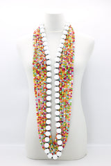 Next Pashmina & Round Beads Necklaces Set - Summer multicolour - Jianhui London