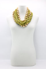 Next Pashmina & Round Beads Necklaces Set - Jianhui London