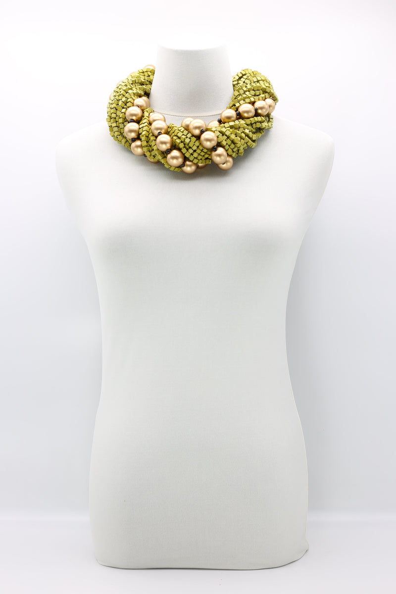 Next Pashmina & Round Beads Necklaces Set - Jianhui London