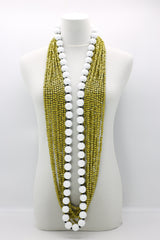 Next Pashmina & Round Beads Necklaces Set - Jianhui London