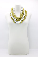Next Pashmina & Round Beads Necklaces Set - Jianhui London