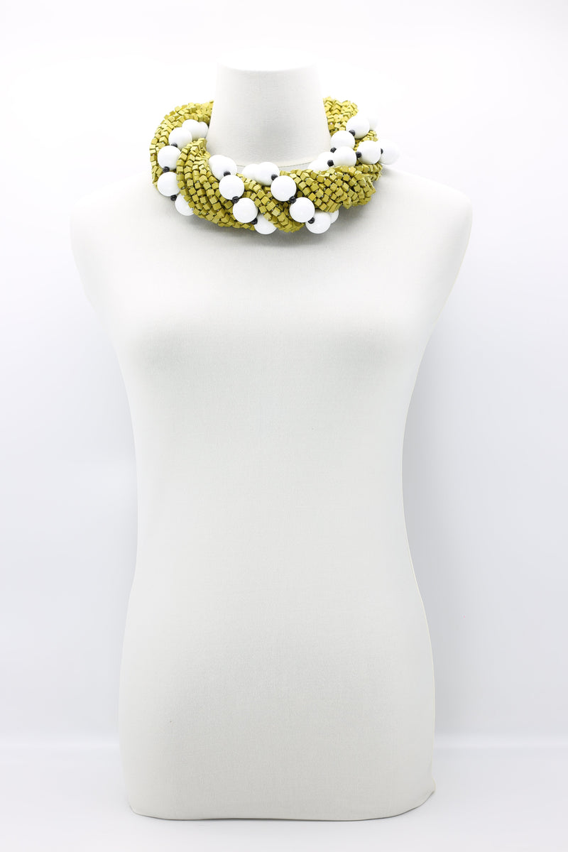 Next Pashmina & Round Beads Necklaces Set - Jianhui London