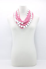 Next Pashmina & Round Beads Necklaces Set - Jianhui London