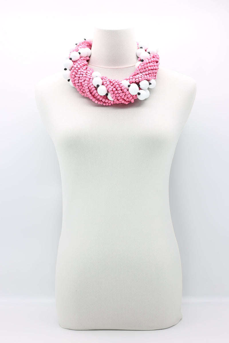 Next Pashmina & Round Beads Necklaces Set - Jianhui London