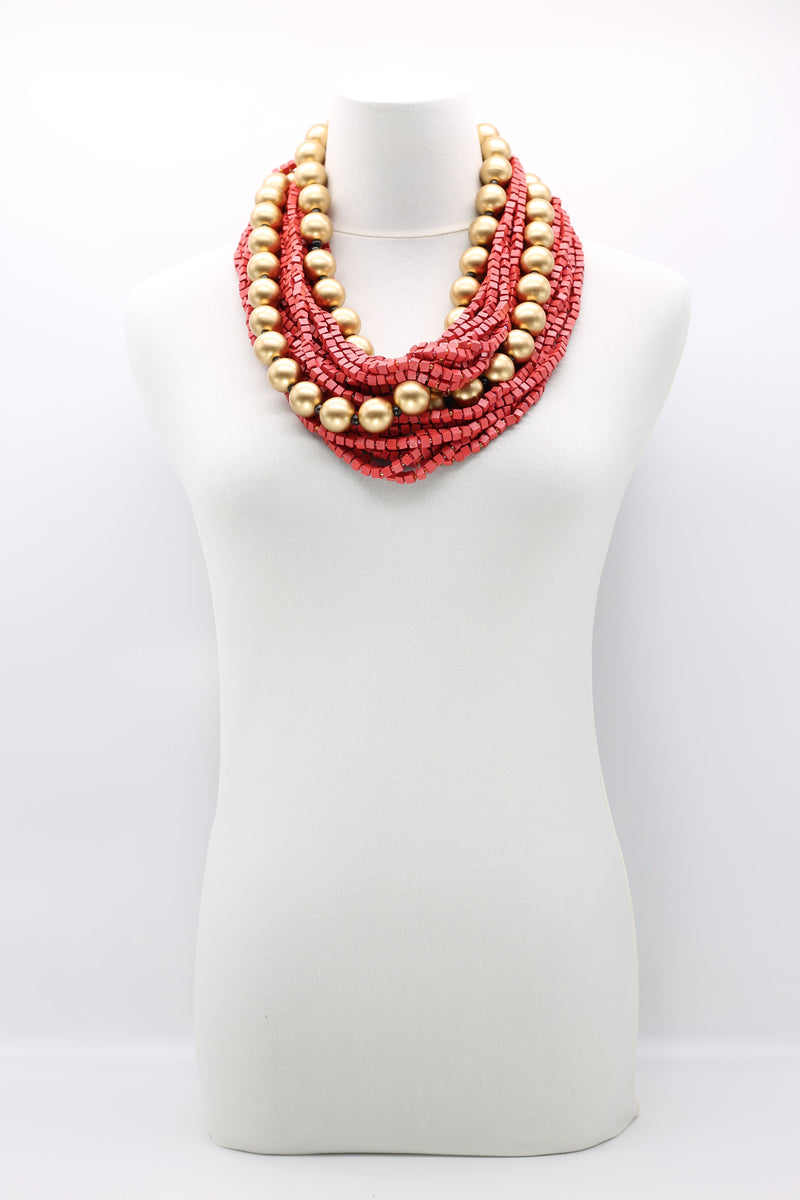Next Pashmina & Round Beads Necklaces Set - Jianhui London
