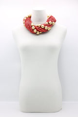 Next Pashmina & Round Beads Necklaces Set - Jianhui London
