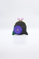 Handmade Recycled Fabric Flower Purse - Jianhui London