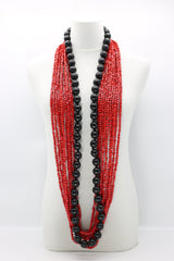 Next Pashmina & Round Beads Necklaces Set - Jianhui London