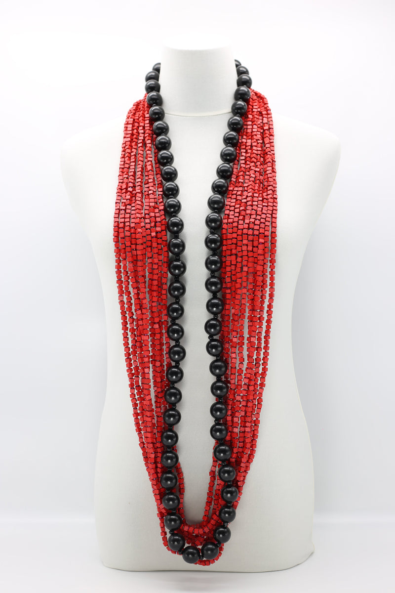Next Pashmina & Round Beads Necklaces Set - Jianhui London