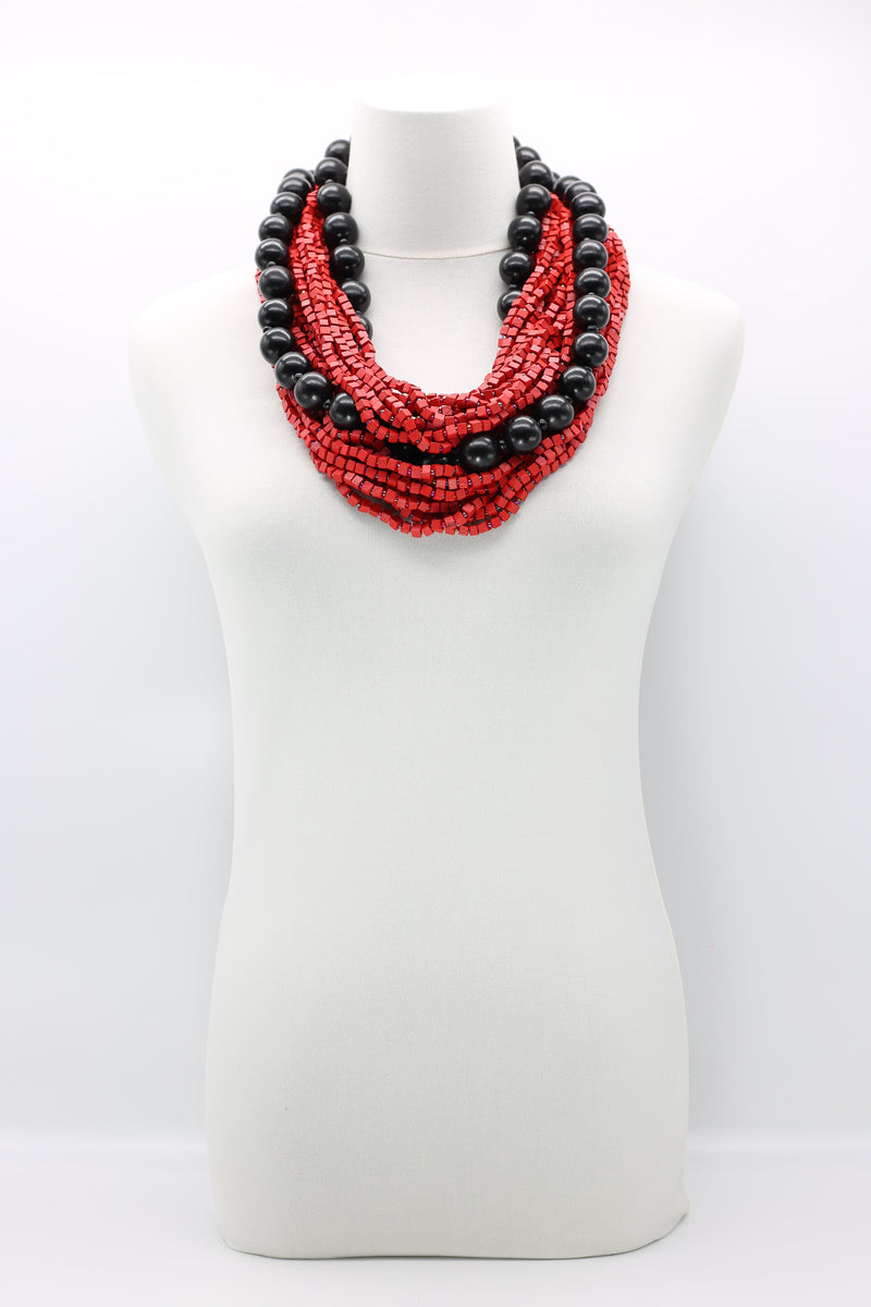 Next Pashmina & Round Beads Necklaces Set - Jianhui London